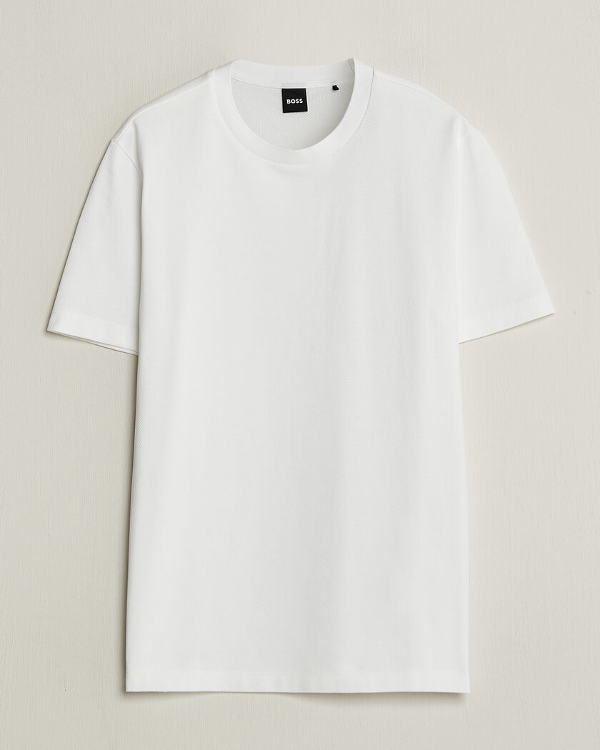 BOSS BLACK Thompson Structured T-Shirt White – White