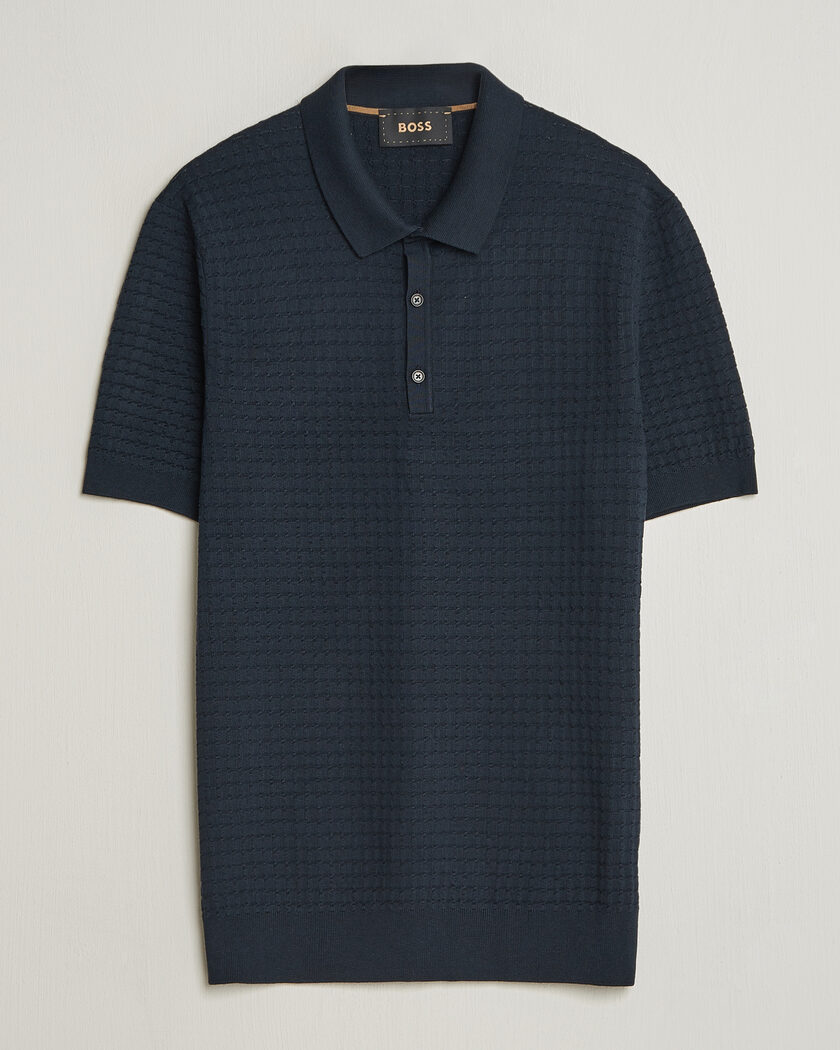 トップス MONCLER navy polo shirt MONCLER - Moncler polo shirt | Leam Roma - Luxury Shopping Online