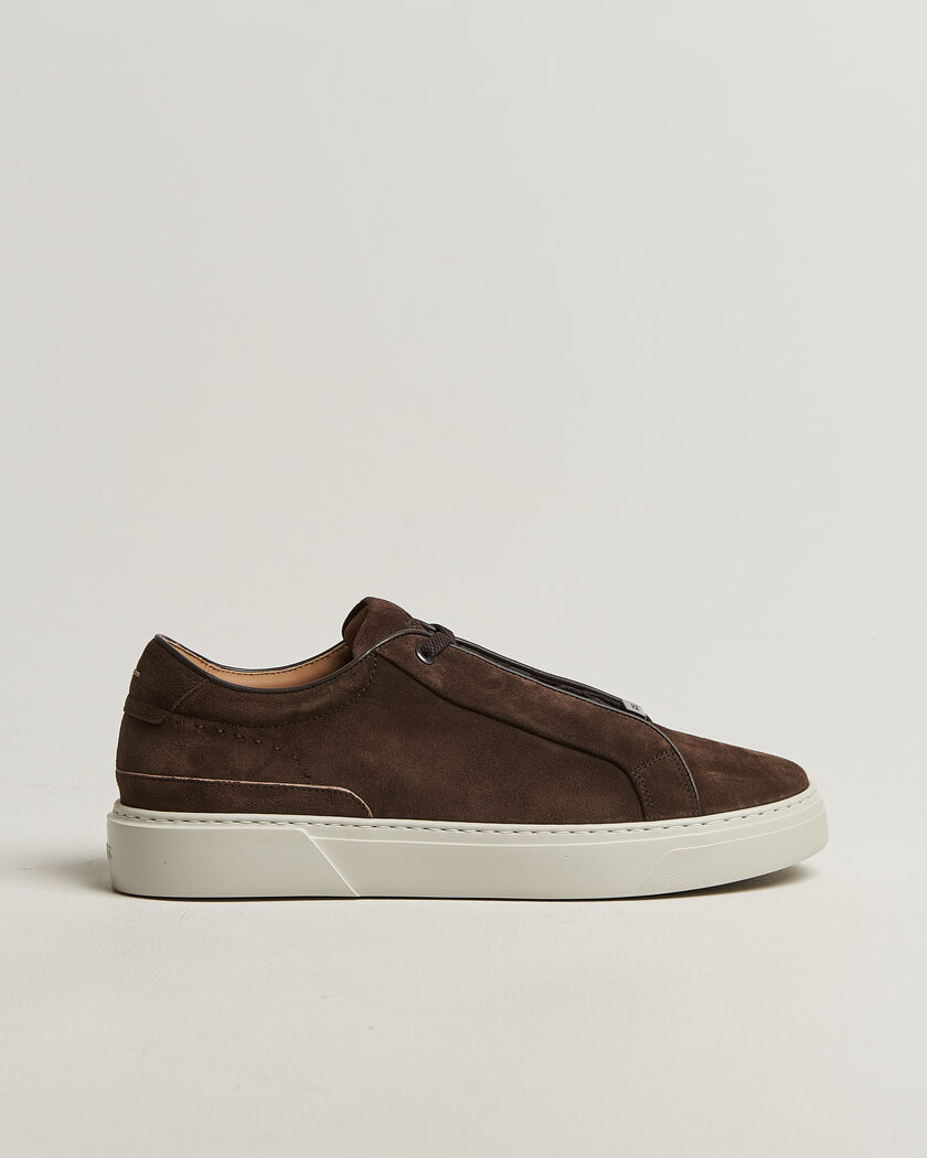 BOSS CAMEL Gary Suede Sneaker Dark Brown – Brown