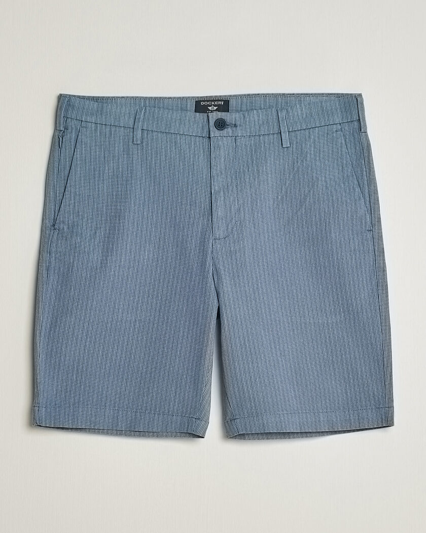 Dockers Slim Cotton/Linen Shorts Bering Sea – Blue