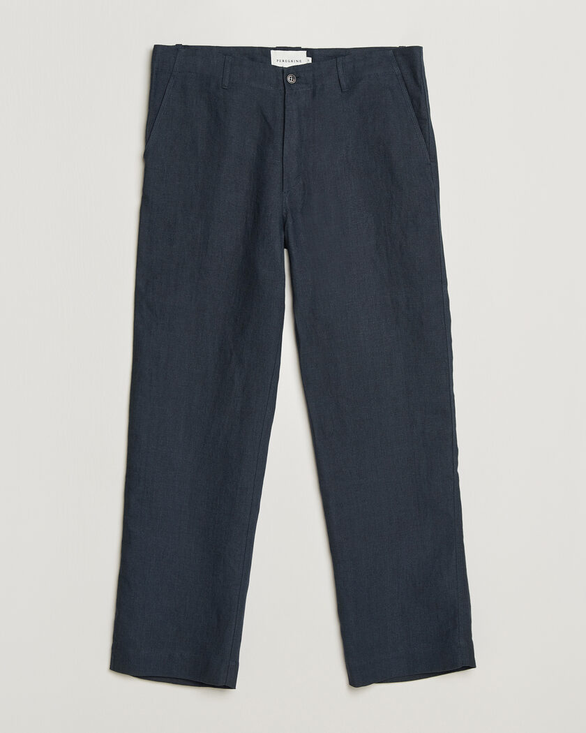Polo Ralph Lauren Pleated Cotton Linen Pants Newport Navy at