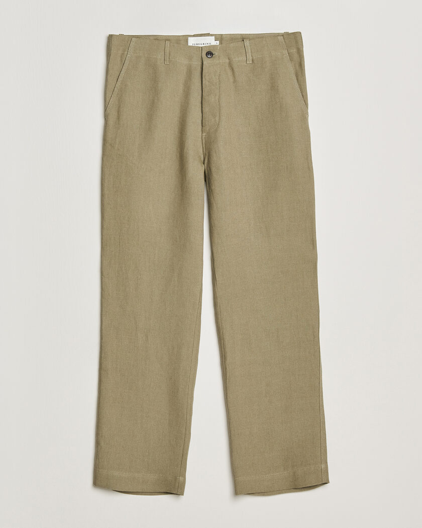Peregrine Windsor Linen Trousers Sage – Green