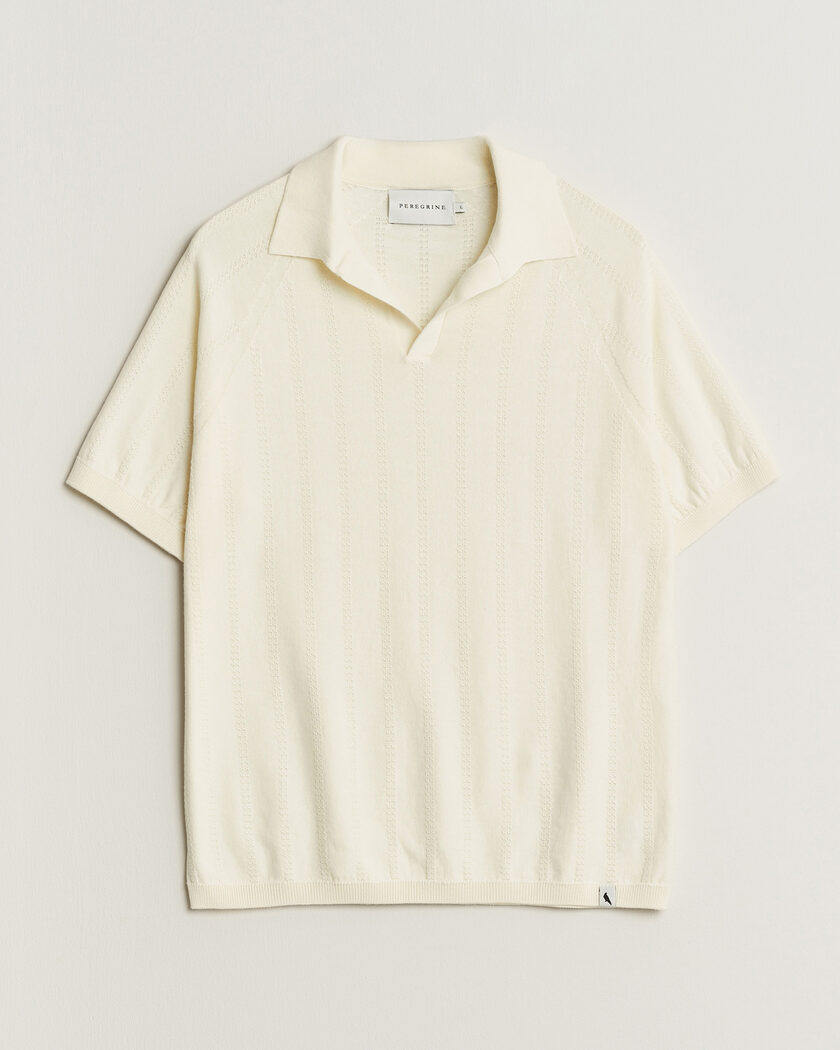 John Smedley Adrian Slim Fit Sea Island Polo Parchment at