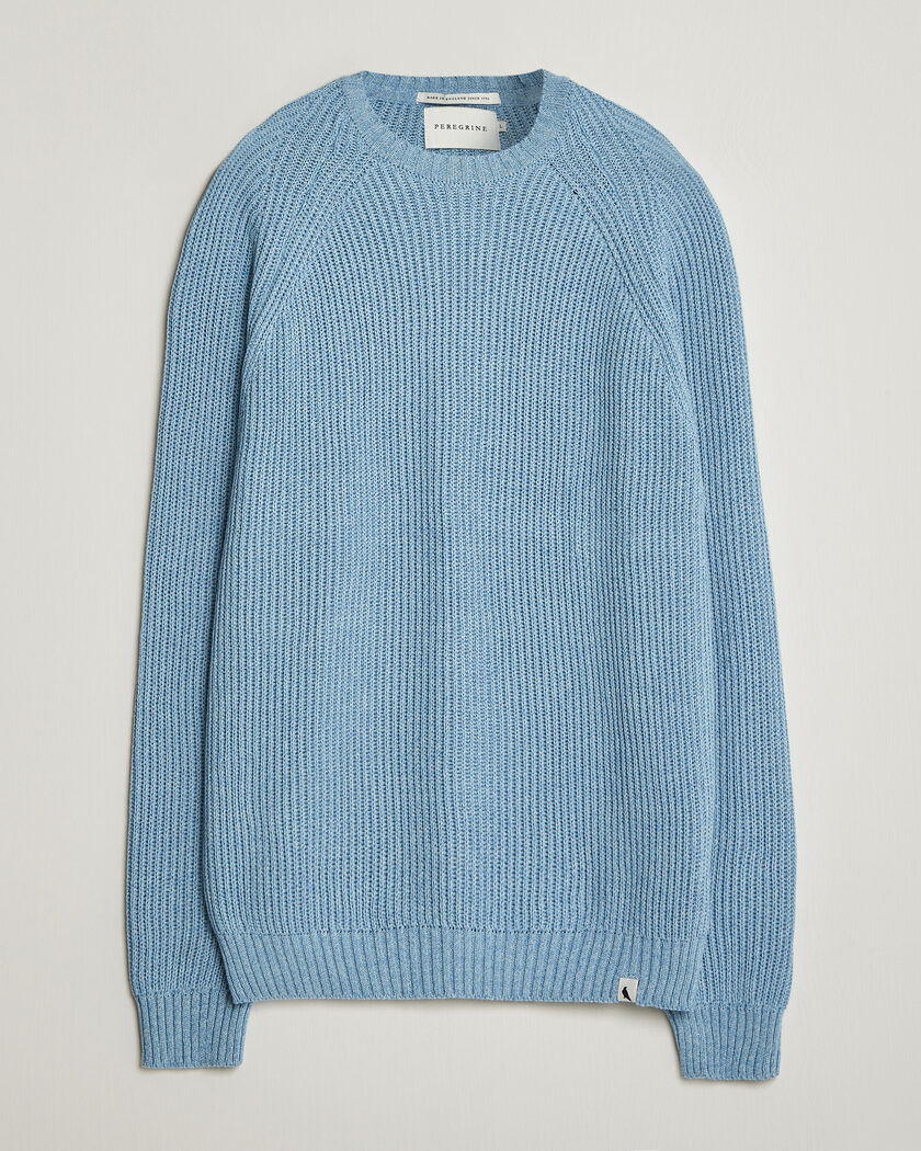 Peregrine Harry Organic Cotton Sweater Ocean – Blue