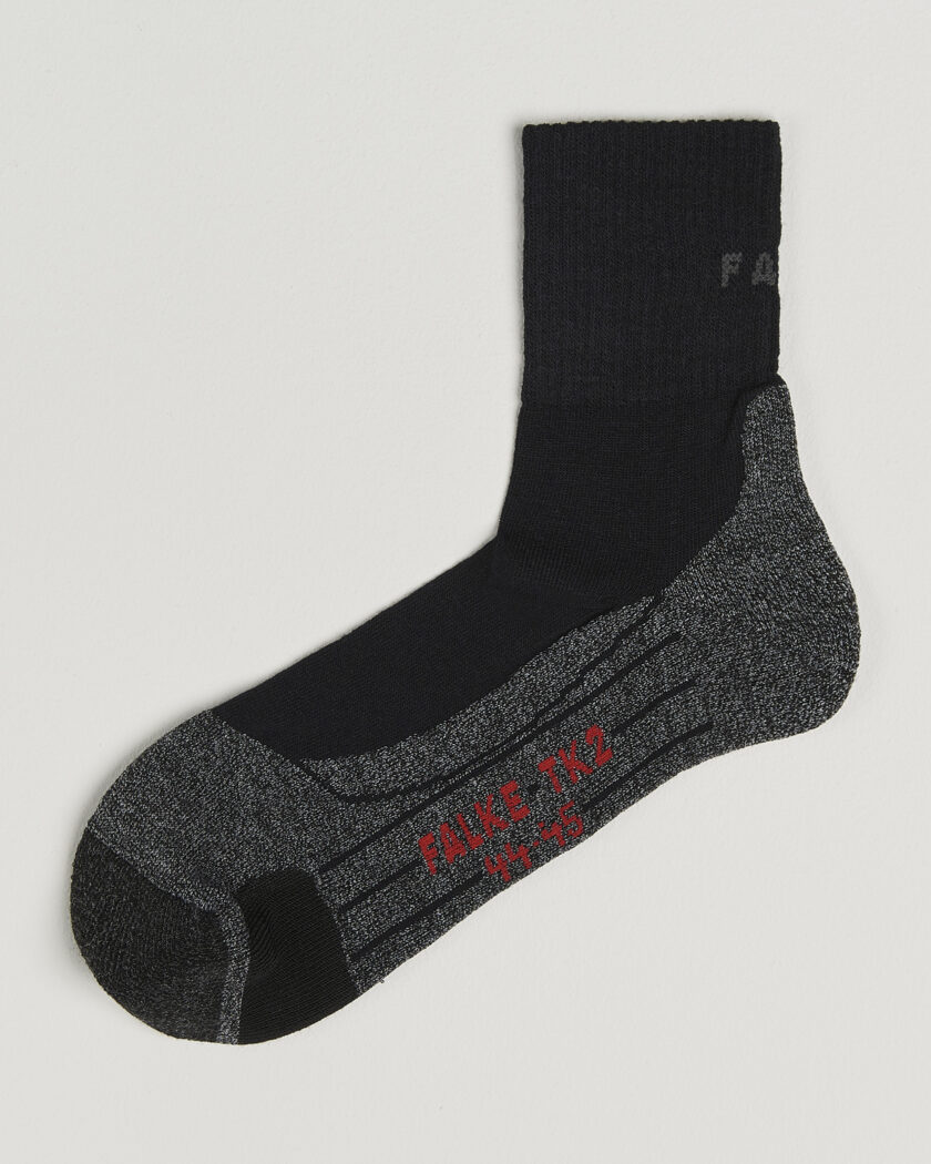 Falke Sport TK2 Explore Short Trekking Socks Black Mix – Black