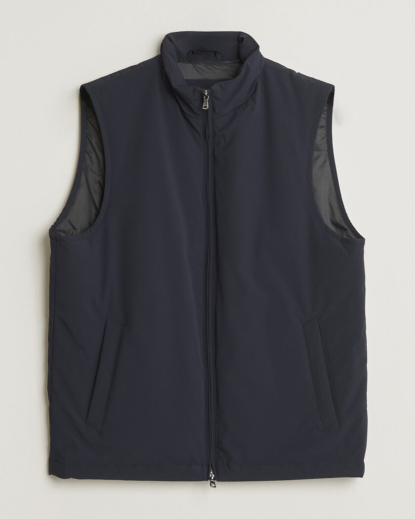 Stone Island Stellina Wool/Nylon Padded Vest Blue Marine at