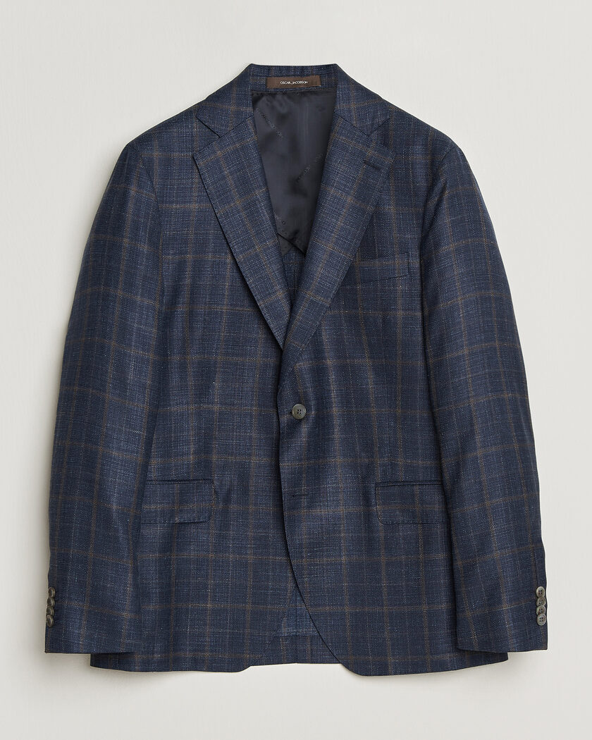Boglioli K Jacket Wool Hopsack Blazer Dark Brown at CareOfCarl.com