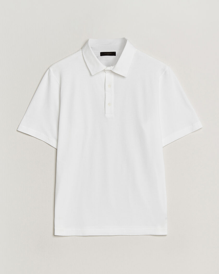 BEAMS PLUS Short Sleeve Cable Polo Off White at CareOfCarl.com