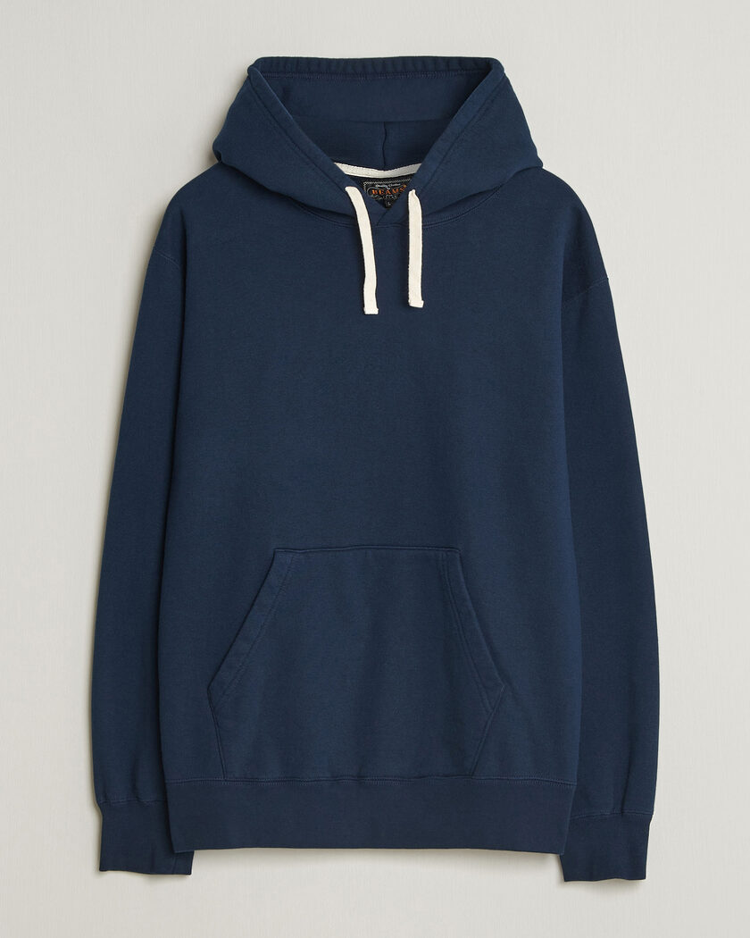 BEAMS PLUS Hooded Sweat Pullover Navy – Blue
