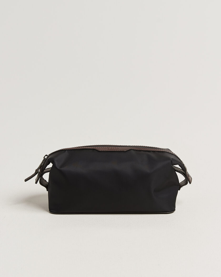 Loake Shoemakers Welland Nylon/Leather Washbag Black – Black