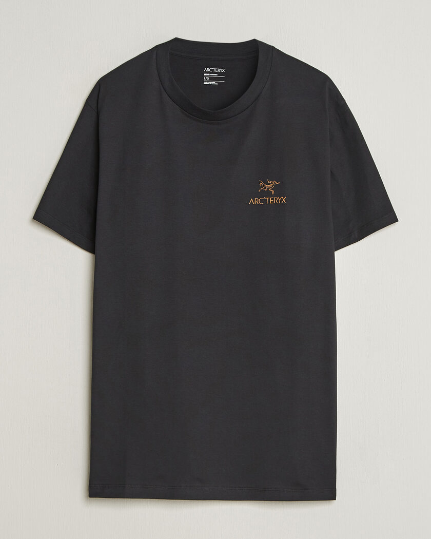Arc'teryx Kragg Cotton Bird Word T-Shirt Black – White