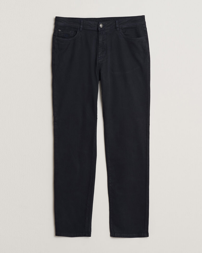 Oscar Jacobson Slim Fit 5-Pocket Chino  Navy – Blue