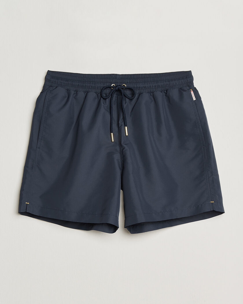 Orlebar Brown Boxer Solid Drawstring Swim Shorts Granite – Blue