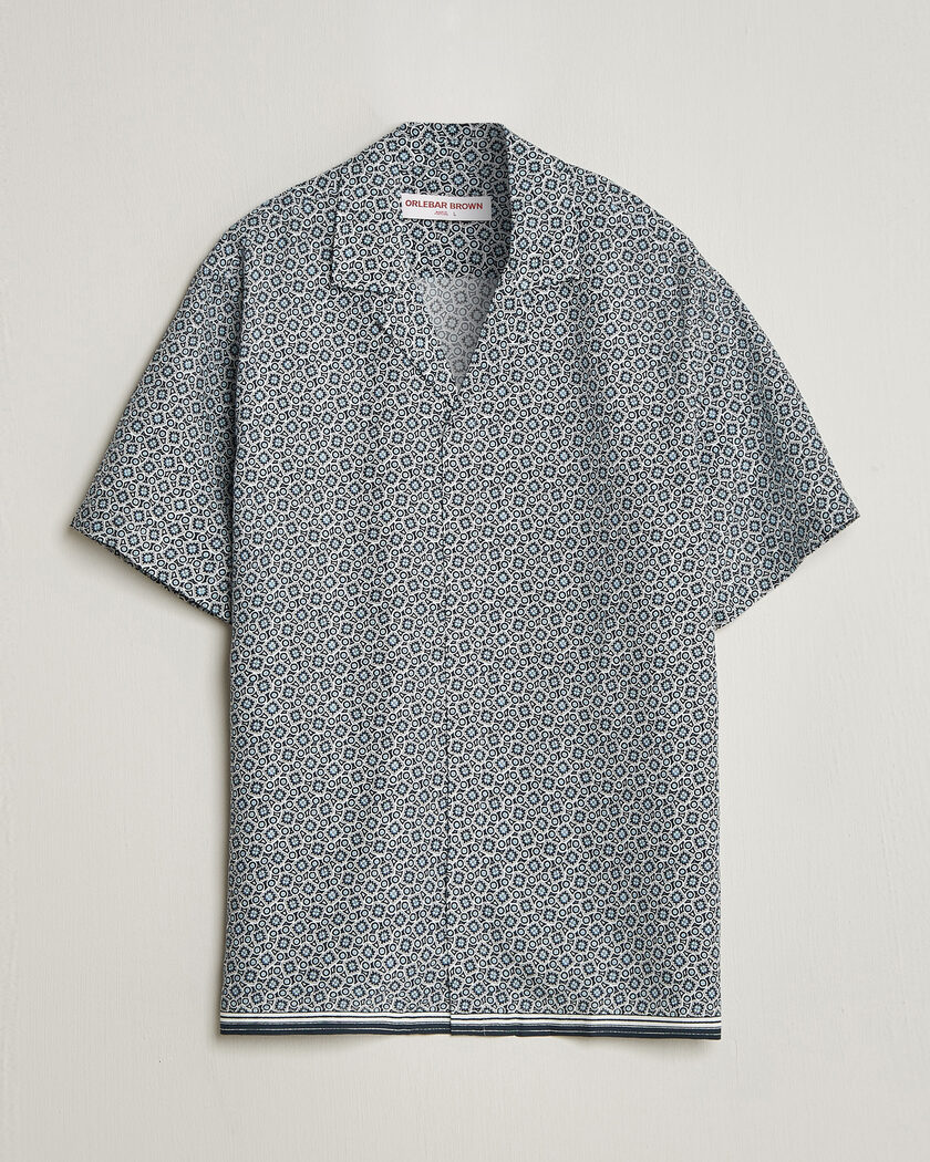 Orlebar Brown Maitan Lyocel Petola Shirts Night Iris – Blue