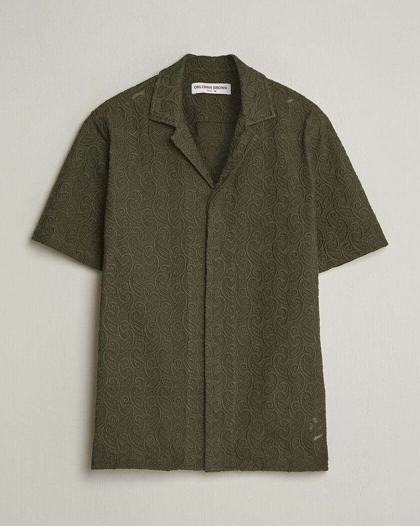 Orlebar Brown Maitan Brodery Shirt Bayleaf Green – Green