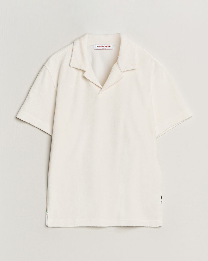 Orlebar Brown Terry Resort Polo Thasos Beach – White