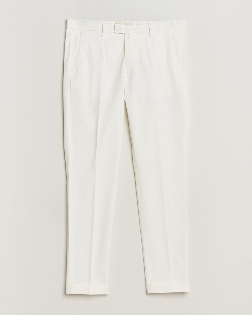 Briglia 1949 Slim Fit Cotton Chinos White – White