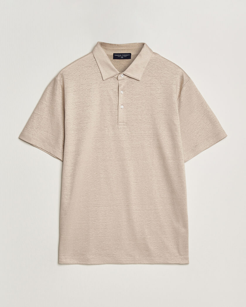 Auralee Wool Rib Knit Skipper Polo Ecru at CareOfCarl.com