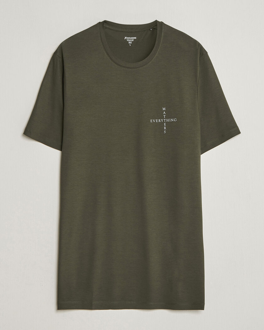 Houdini Tree Message T-Shirt Green Illusion – Green