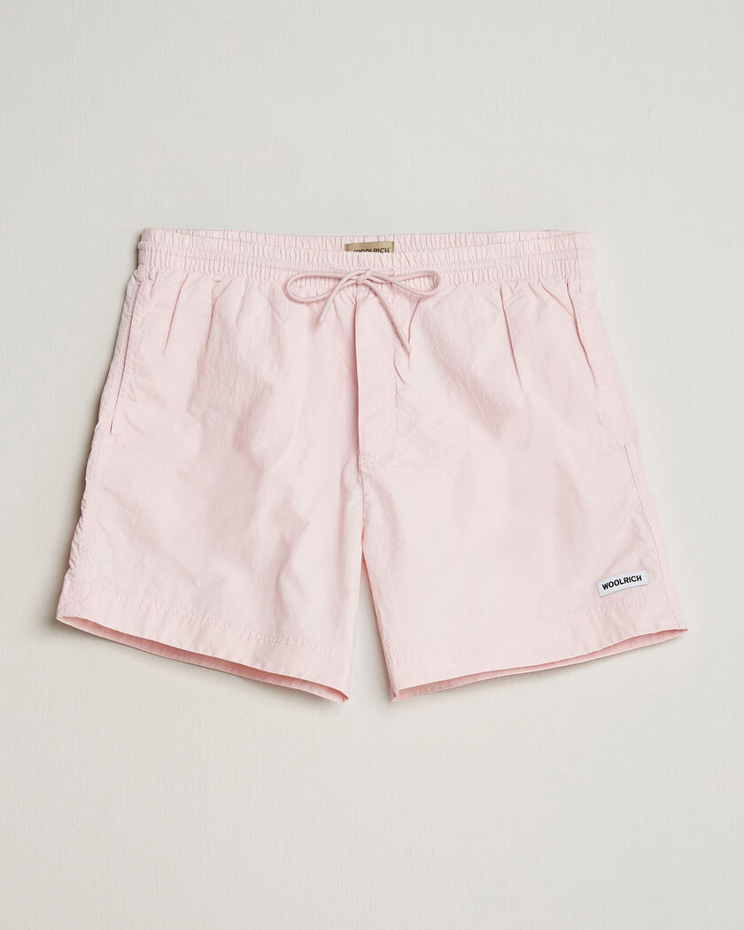 Woolrich Solid Garment Dyed Swimshorts Pale Lilac – Pink