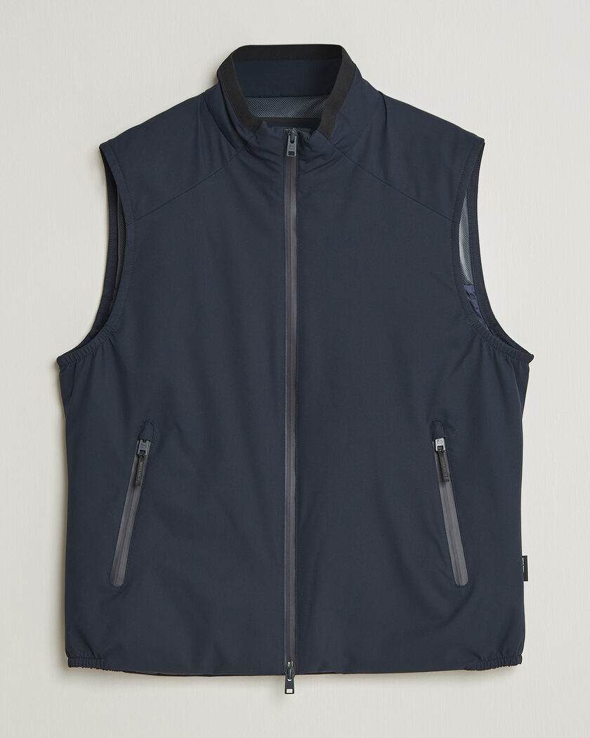 Woolrich Two Layer Sailing Vest Melton Blue – Blue
