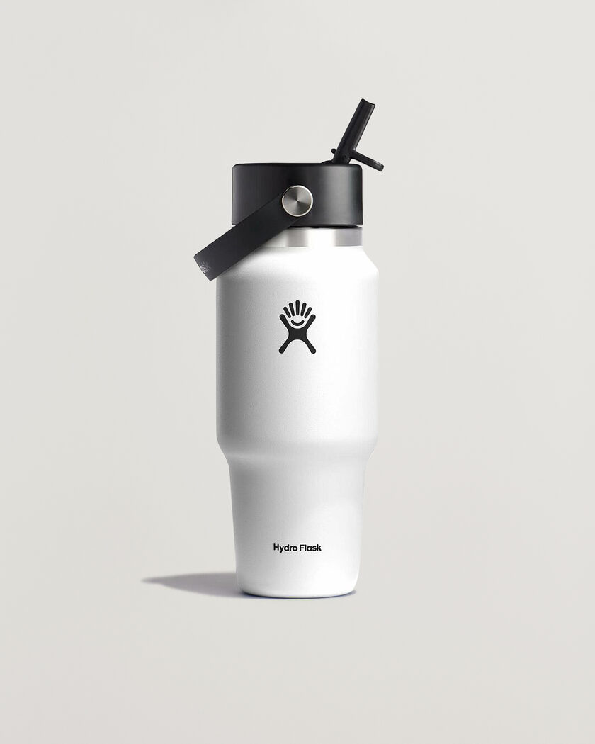 Hydro Flask Travel Bottle Flex Straw Cap 24oz White – White