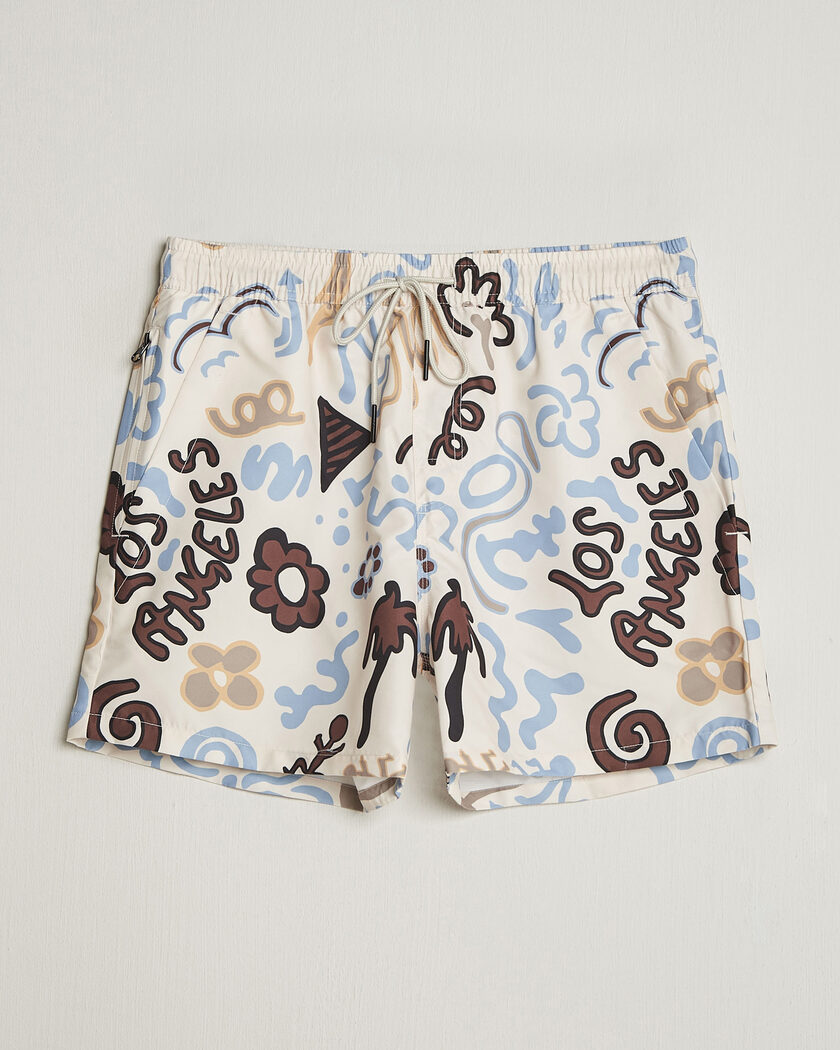 OAS Printed Swimshorts Memento – Beige