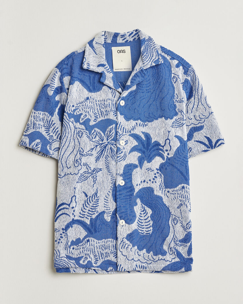 OAS Cuba Short Sleeve Shirt Mystea – Blue