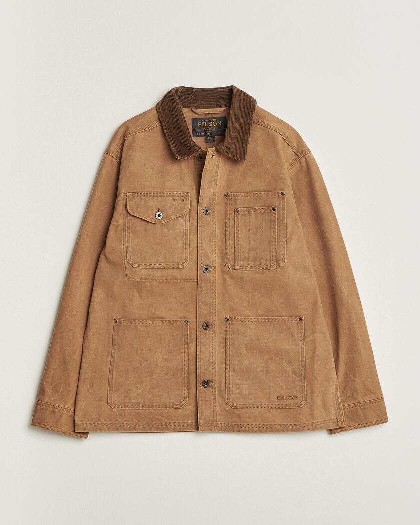 Filson Rustic Canvas Barn Coat Whiskey – Brown