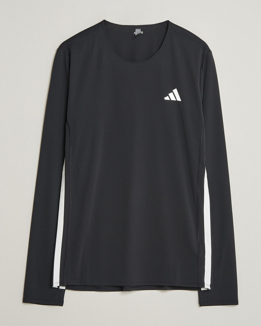adidas Performance ADIZERO Running Long Sleeve T-Shirt Black – Black