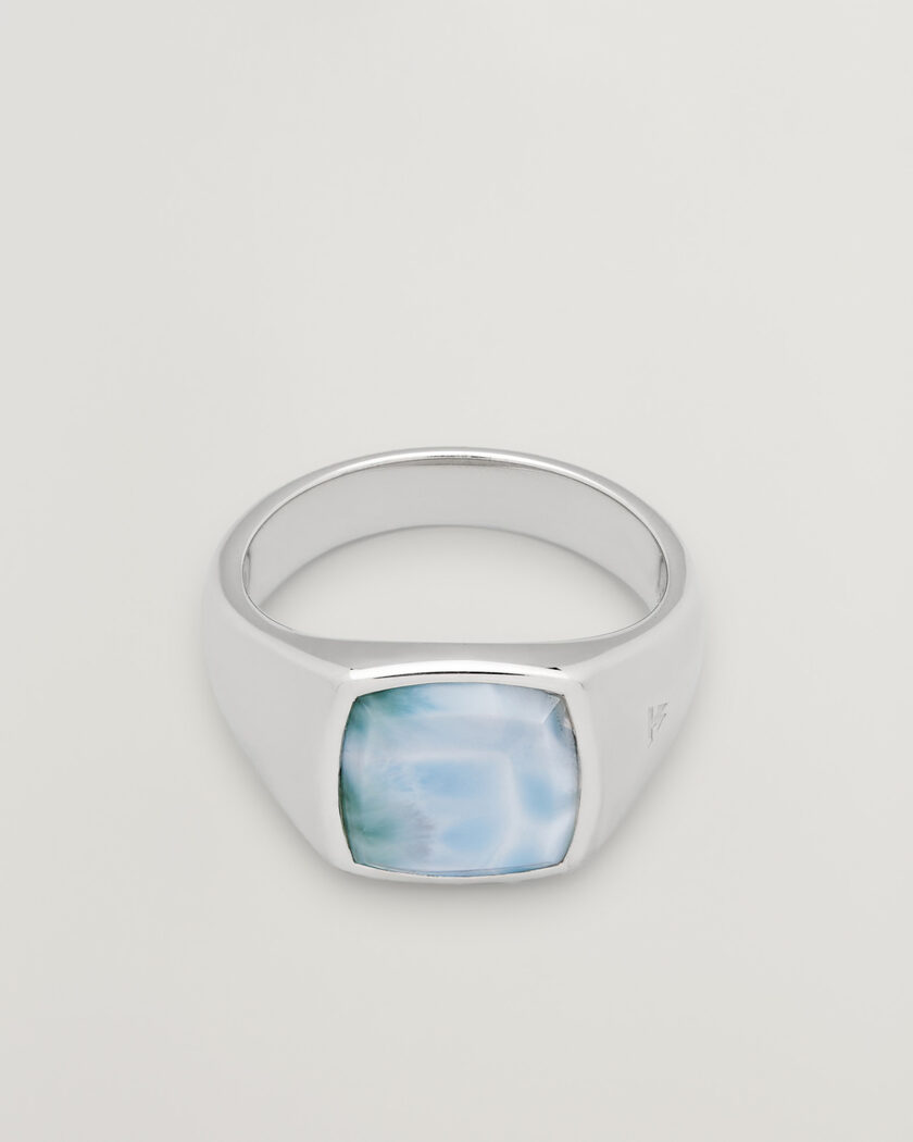 Tom Wood Kay Ring Ice Blue Silver – Silver