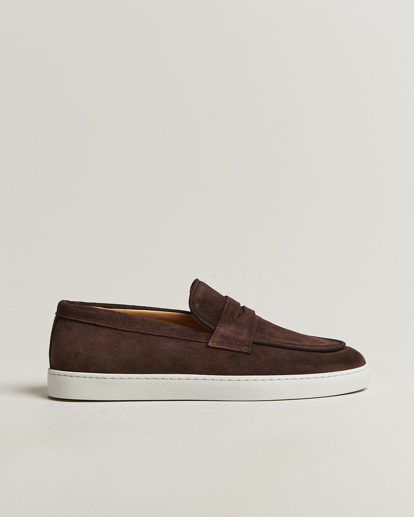 Fliteless Suede Penny Sneaker Dark Brown – Brown