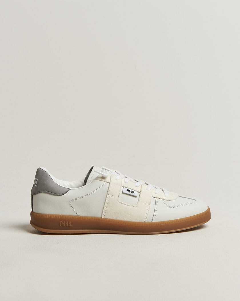 P448 Monza Leather/Suede Sneaker White – White