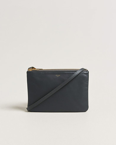 Celine Pre-Owned Trio Bag Small Leather Grey – Grey