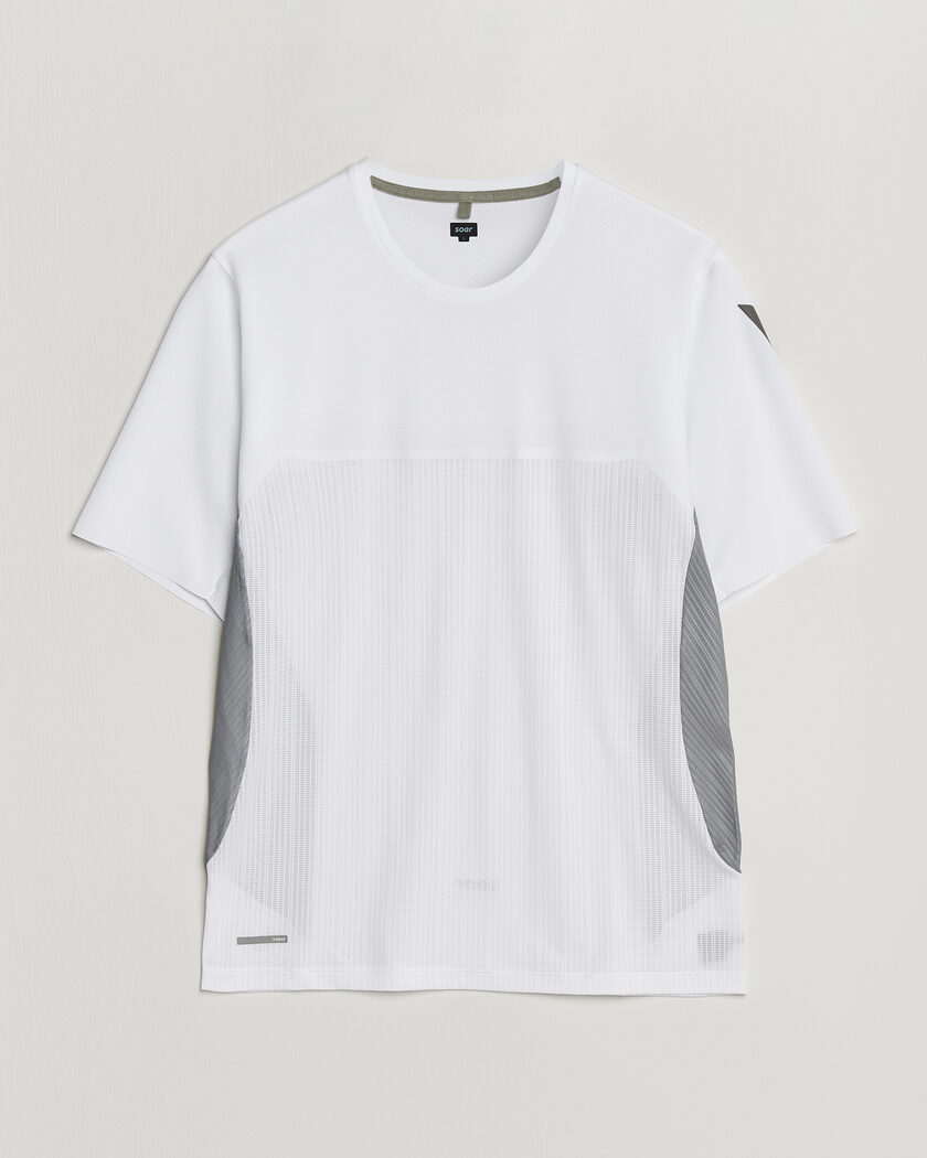 SOAR Running Hot Weather Tee White/Silver – Multi-colour