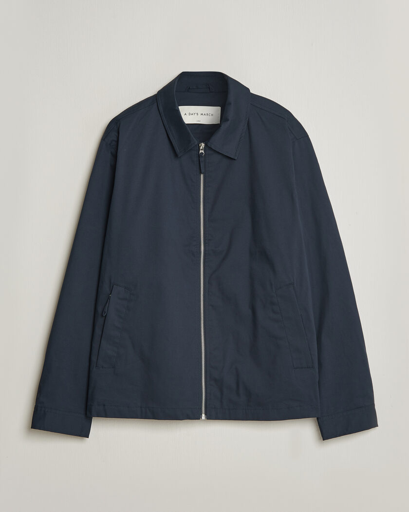 Fred Perry Brentham Jacket Navy at CareOfCarl.com