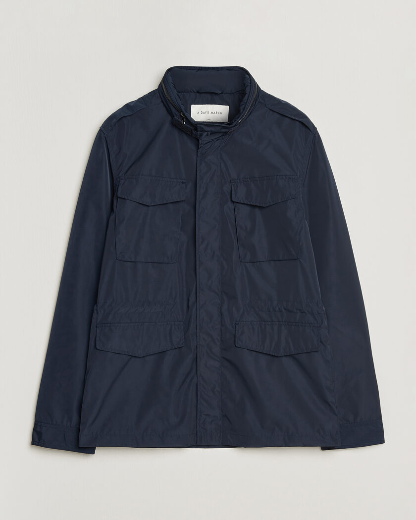 Stone Island David TC Field Jacket Navy Blue at CareOfCarl.com