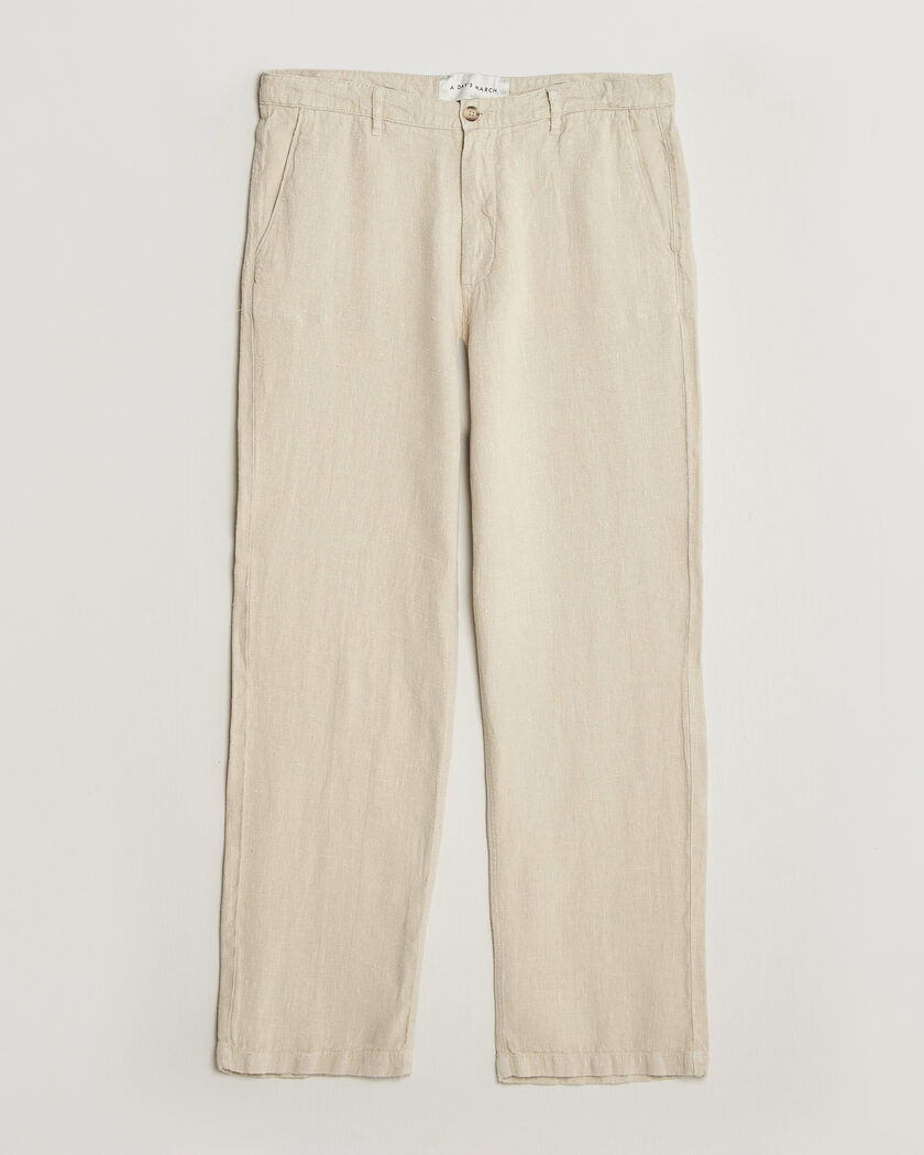 J.Lindeberg Noah Drape Linen Pants Moonbeam at CareOfCarl.com