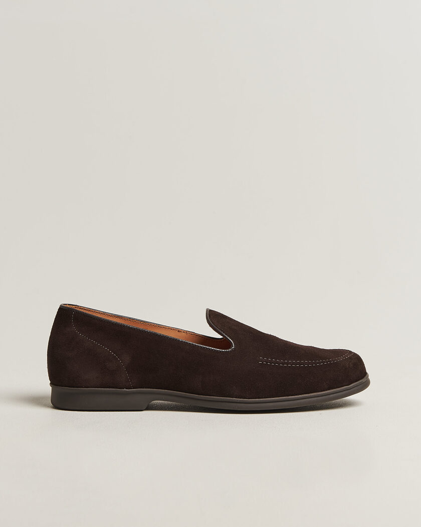 Myrqvist Brännö II Loafers Dark Brown Suede – Brown