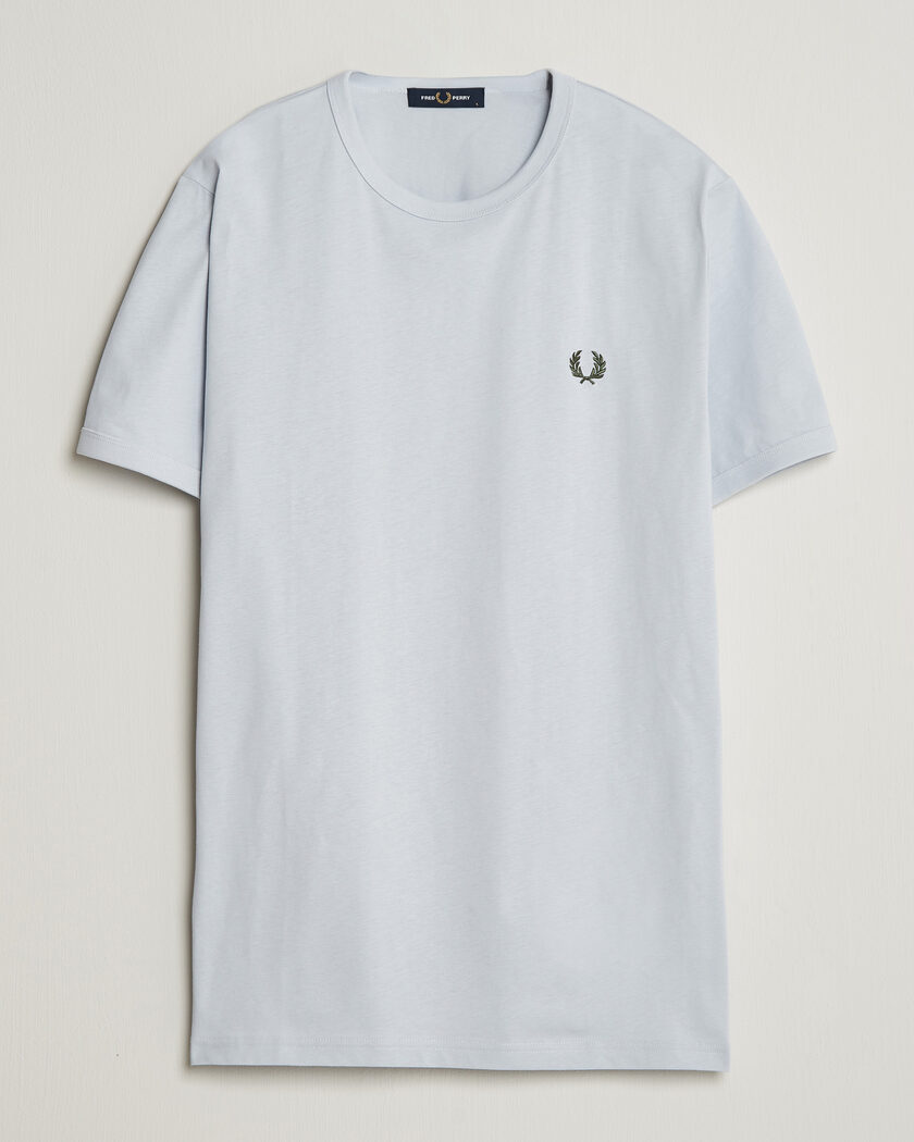 Fred Perry Ringer T-Shirt Dusky Blue – Blue