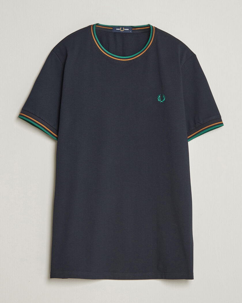 Fred Perry Twin Tipped T-Shirt Navy – Blue
