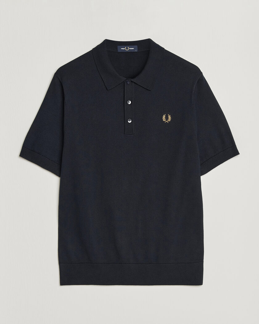 BEAMS PLUS Zip Knit Striped Polo Olive at CareOfCarl.com