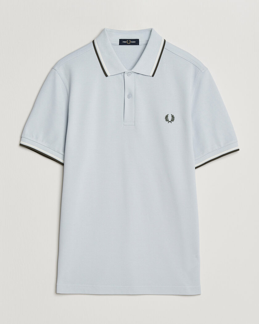 Fred Perry Twin Tipped Polo Shirt Dusky Blue – Blue