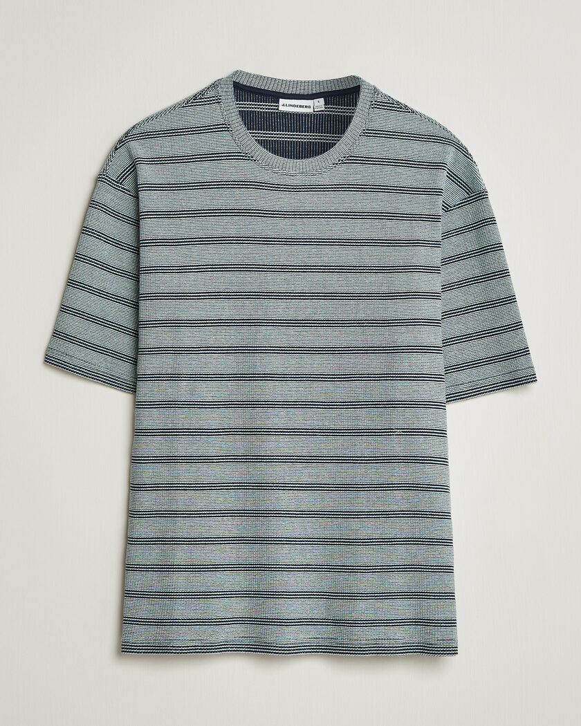 J.Lindeberg Jose Jacquard T-Shirt Estate Blue – Blue