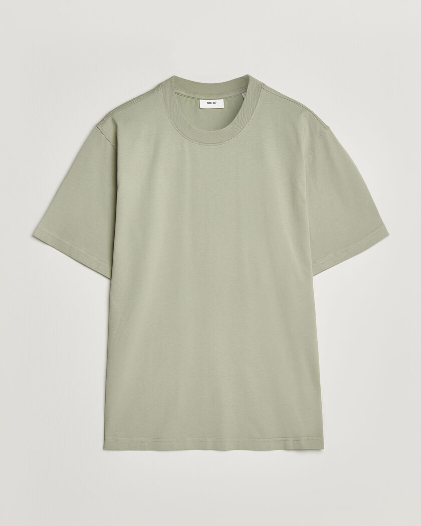  NN07 Adam Crew Neck T-Shirt Sage Green – Green