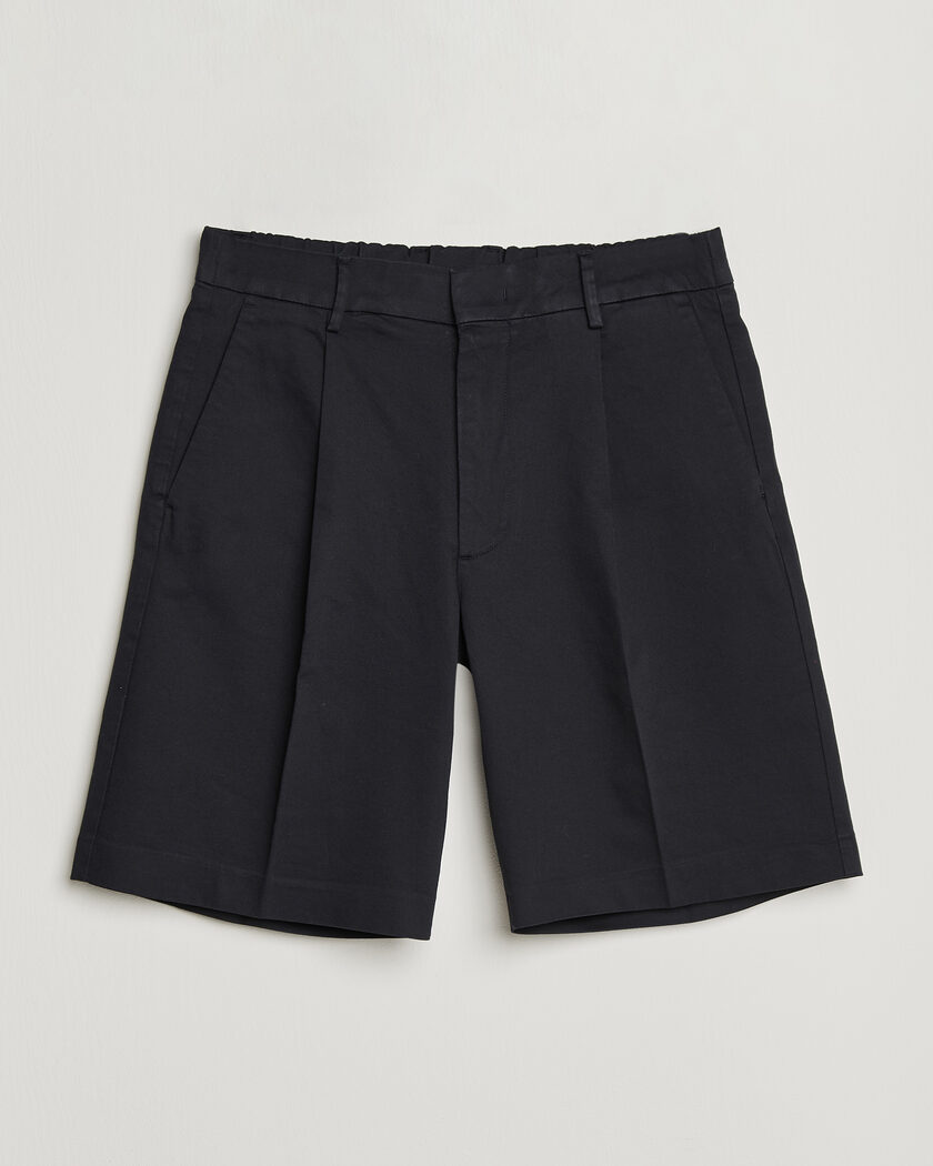 NN07 Kay Relaxed Fit Cotton Drawstring Shorts Navy Blue – Blue