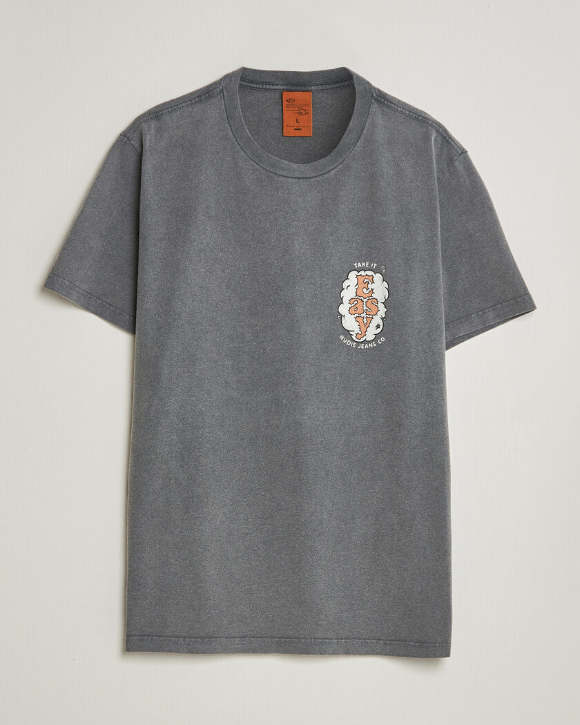 Nudie Jeans Roy Easy Cloud T-Shirt Antracite - Size: M