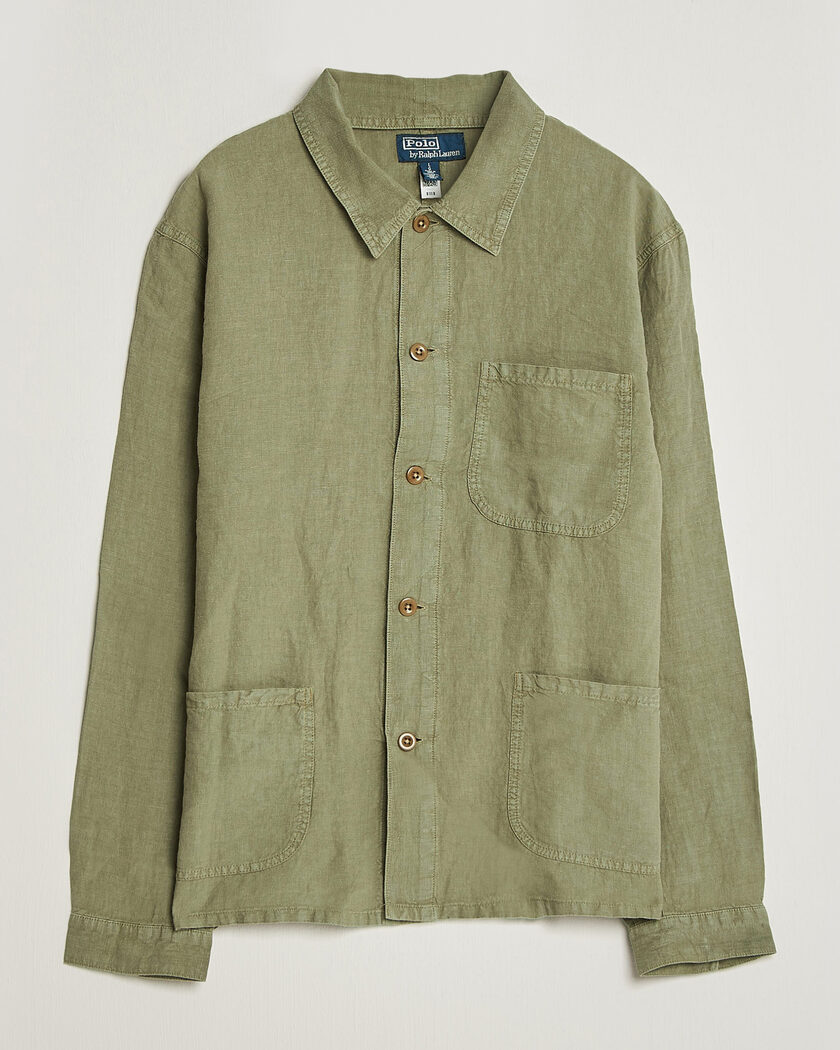Polo Ralph Lauren Herringbone Field Jacket Olive Mountain at