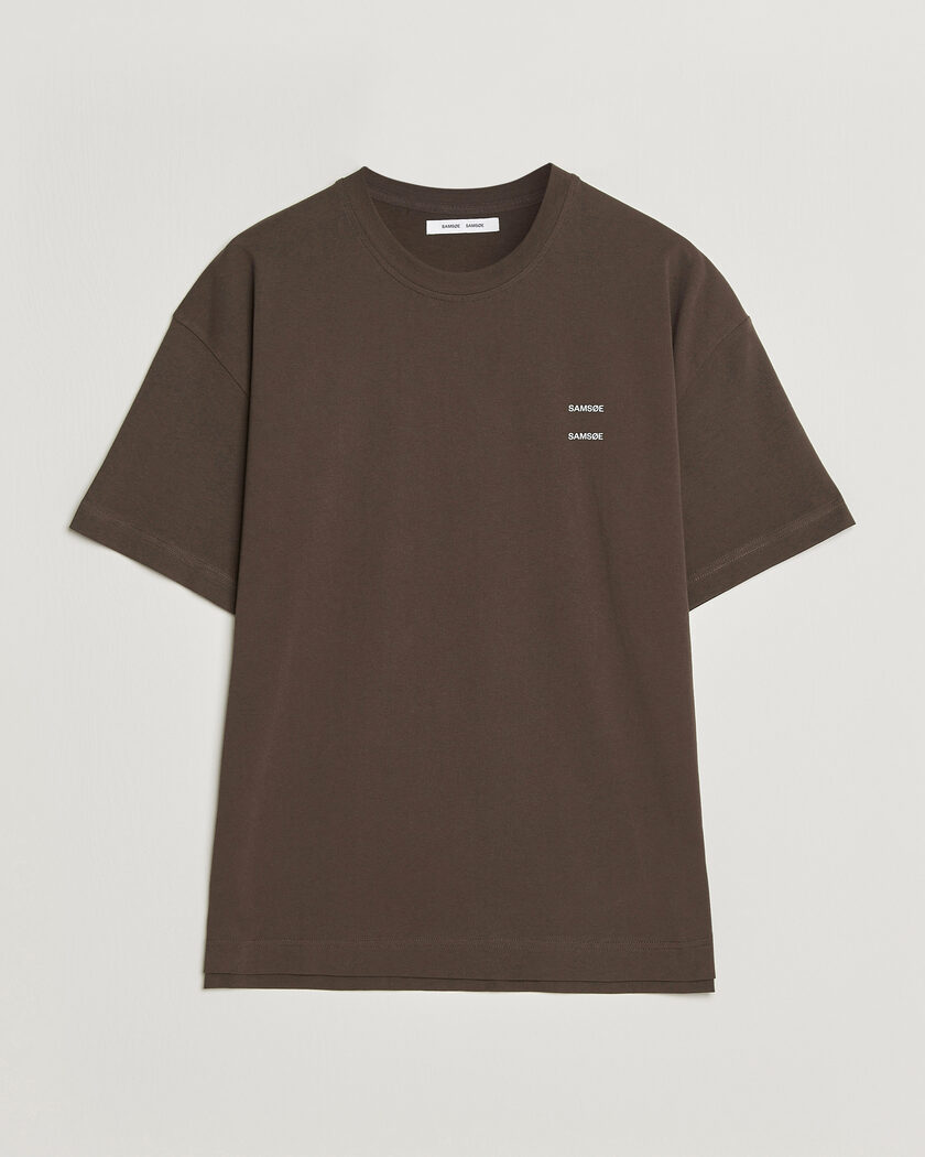 Samsøe Samsøe Joel Organic Cotton T-Shirt Turkish Coffee – Brown
