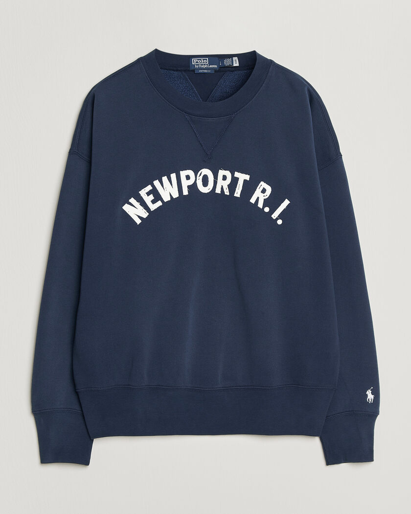 Stone Island Organic Cotton Waffle Fleece Sweatshirt Navy at